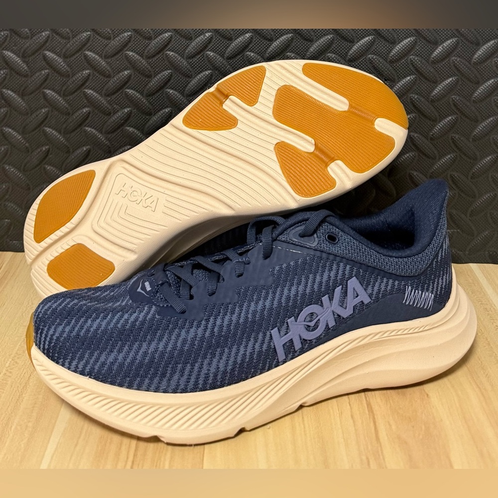 Hoka One One Solimar Running Shoes Navy Oak‎ 1123074-VYK Mens Size 9.5
